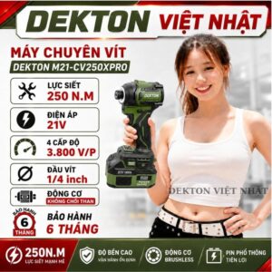 Máy chuyên vít Dekton M21-CV250XPRO