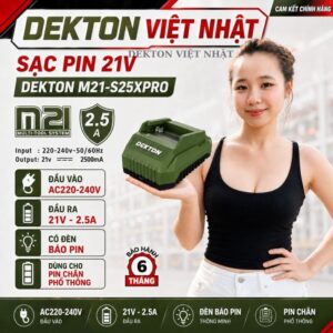 Sạc pin Dekton M21-S25XPRO