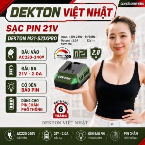 Sạc pin Dekton M21-S20XPRO