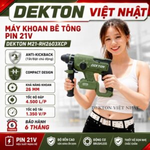 Máy khoan bê tông pin Dekton RH2603XCP