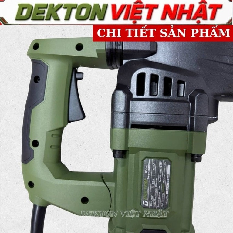 Máy khoan đục bê tông 17MM Dekton DK-DH3505XPRO - Ảnh 6