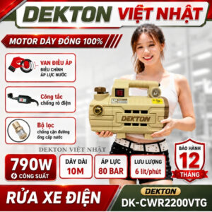 Máy rửa xe Dekton DK-CWR2200VTG: Công suất 790W
