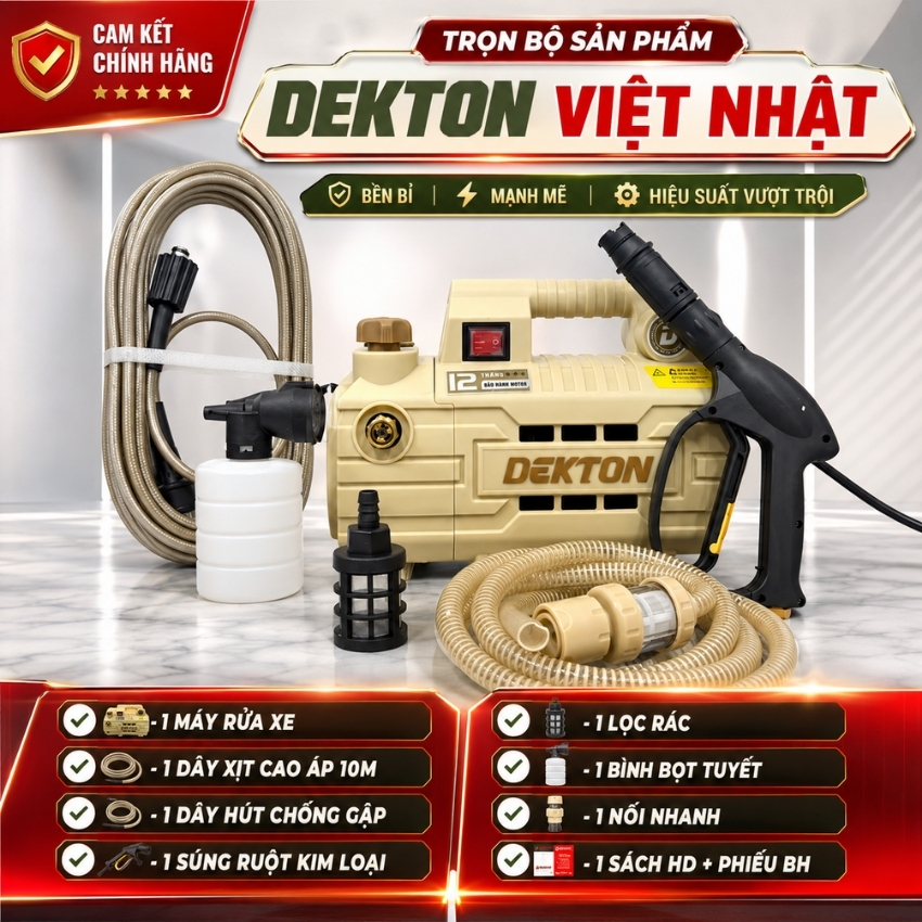 Máy rửa xe Dekton DK-CWR2200VTG: Công suất 790W - Ảnh 2