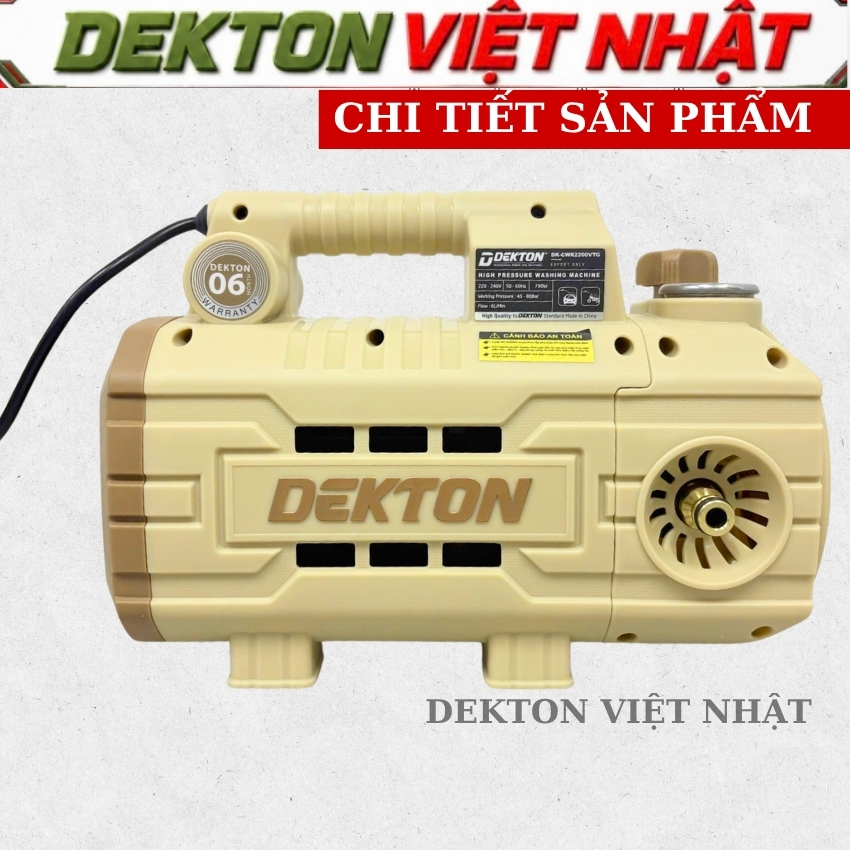 Máy rửa xe Dekton DK-CWR2200VTG: Công suất 790W - Ảnh 5