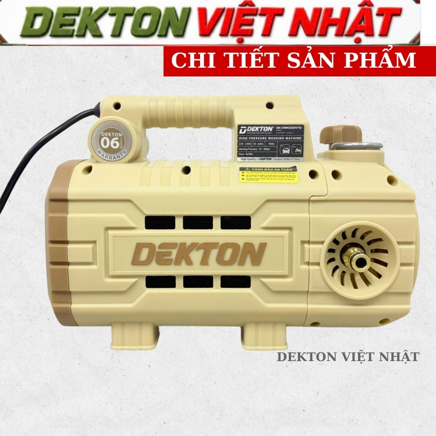 Máy rửa xe Dekton DK-CWR2200VTG: Công suất 790W - Ảnh 4