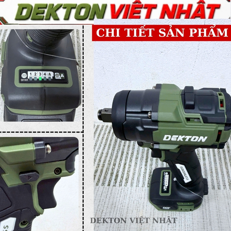 Máy siết bulong Dekton M21-IW555XPLUS - Ảnh 5