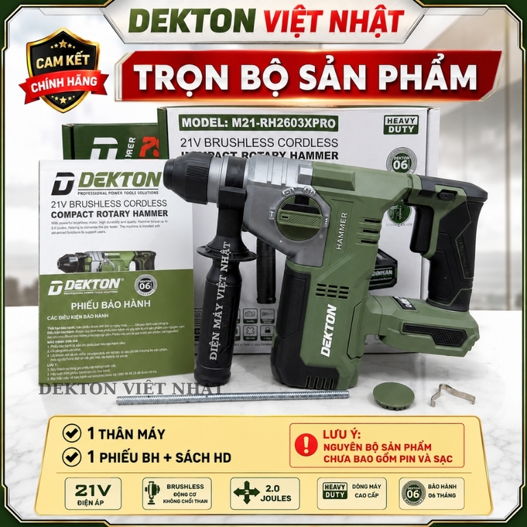 Thân máy khoan đục Dekton M21-RH2603XPRO - Ảnh 2