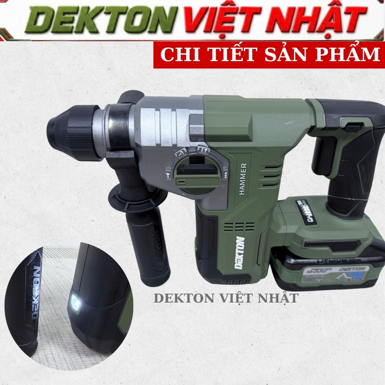 Thân máy khoan đục Dekton M21-RH2603XPRO - Ảnh 5