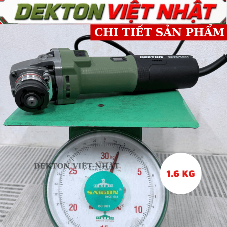 Máy mài góc Dekton DK-AG125BXBL 125mm - động cơ không chổi than, công suất tối đa: 1.000 - 2.000W, tốc độ không tải 11000v/p - Ảnh 7