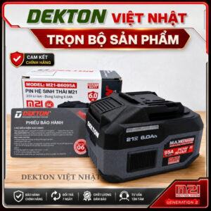 Alternative view of Pin 15cell 21v Dekton M21- B6095A, dung lượng 6.0A