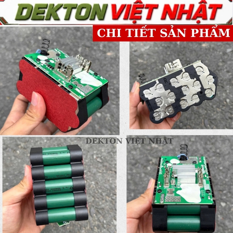 Pin 15cell 21v Dekton M21- B6095A, dung lượng 6.0A - Ảnh 7