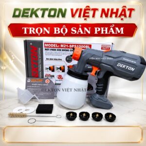 Alternative view of Máy phun sơn pin Dekton M21 - SPS1000BL, lưu lượng 9000l/p, độ nhớt 300din