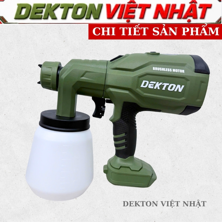 Máy phun sơn Dekton M21-SPS1000XBL, lưu lượng 900l/p, bảo hành 12 tháng - Ảnh 4